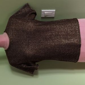 1960s-1970s Gold Lurex Top